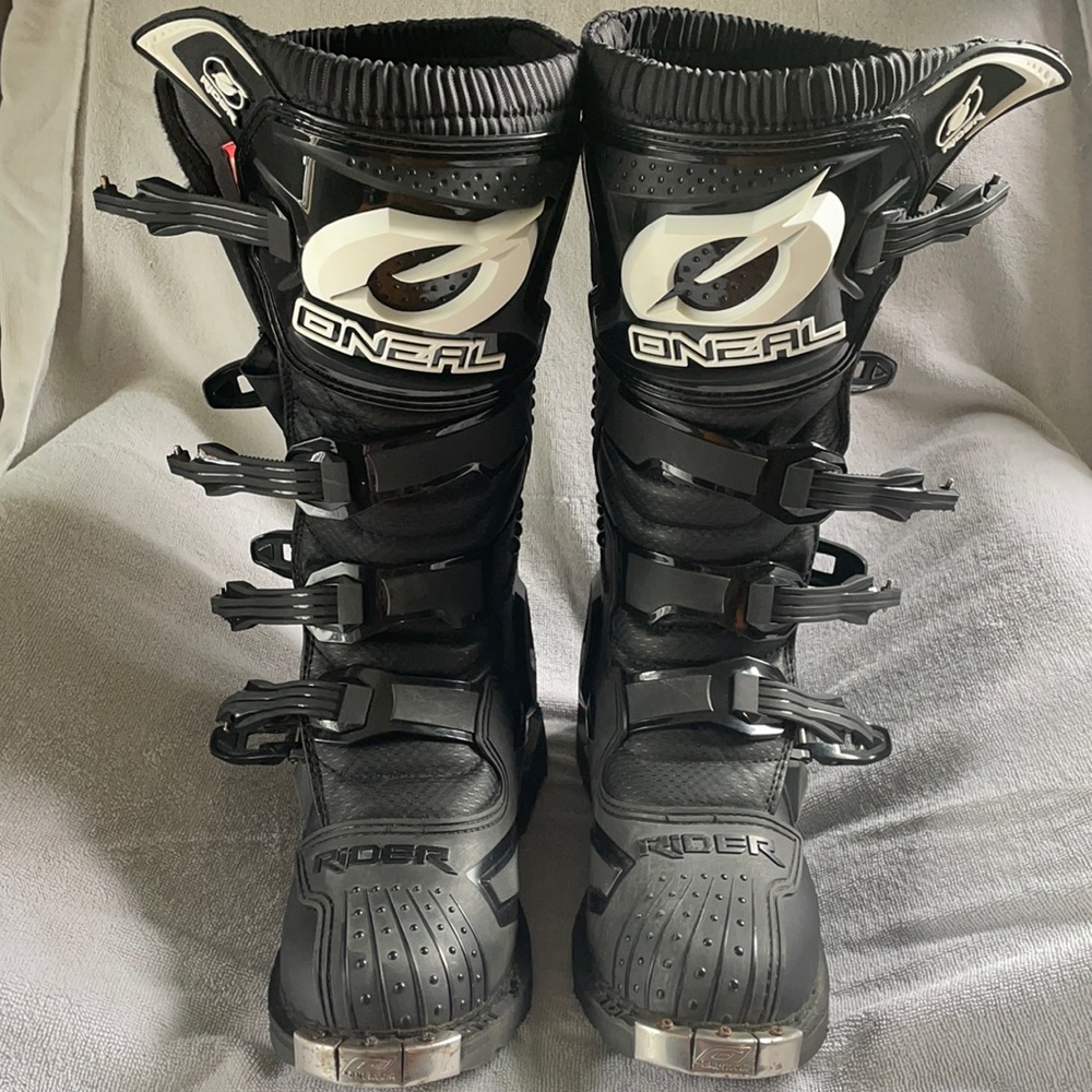 ONEAL riding boots, black, size 9 mens